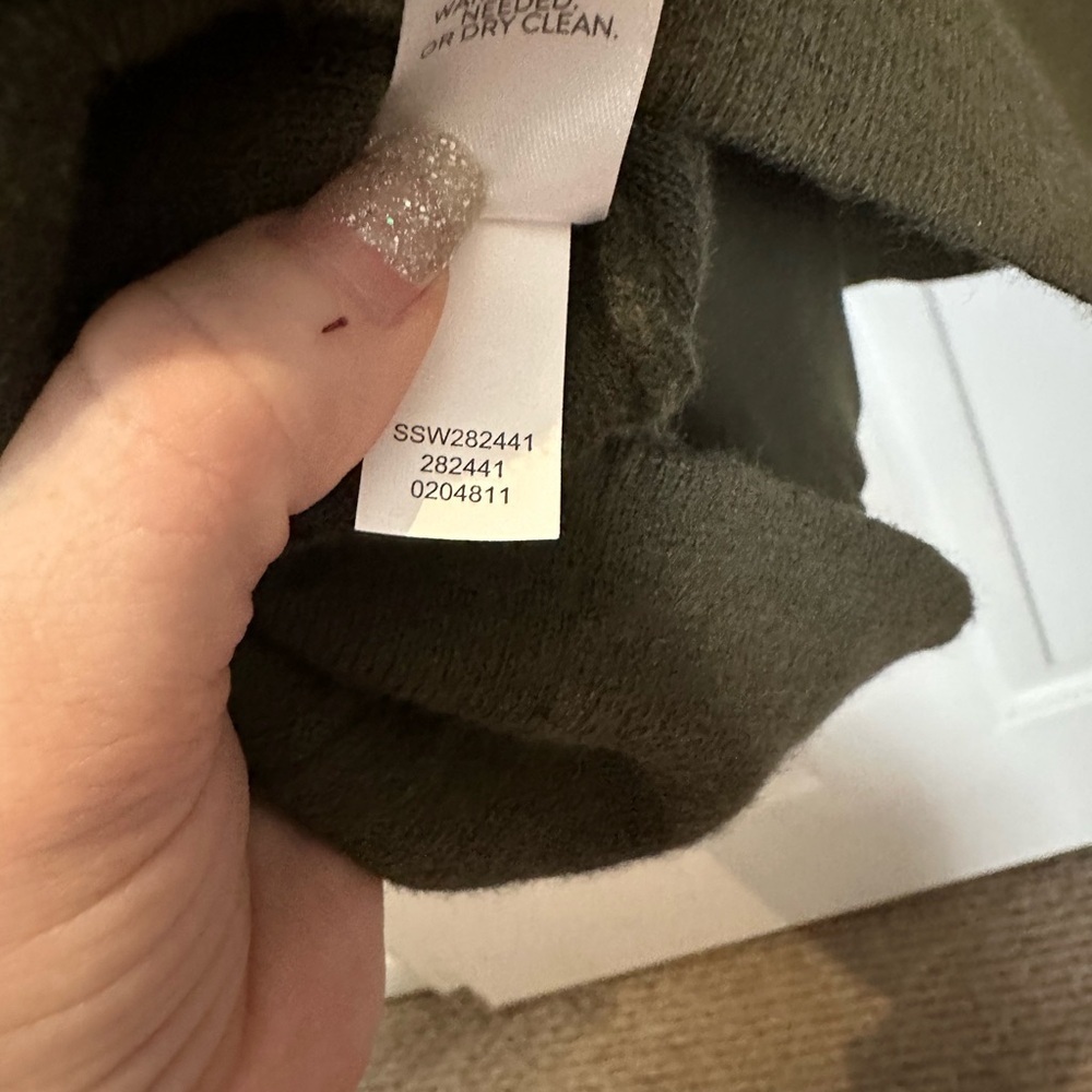 NWOT J.Jill Majestic Double Breasted Gilet Sweater Forest Green Size Medium - Picture 9 of 9
